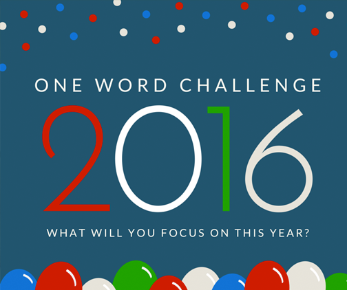 One Word Challenge 2016
