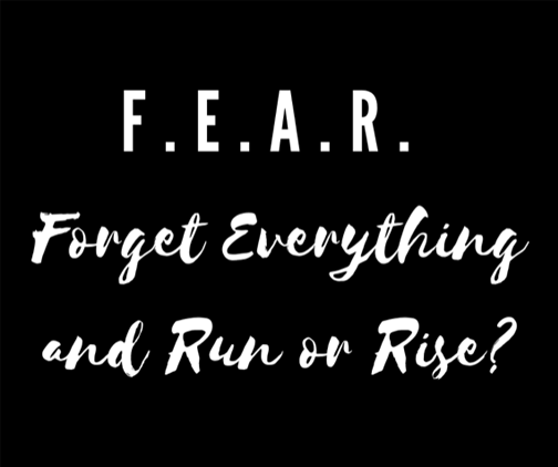 Forget everything and run or rise?
